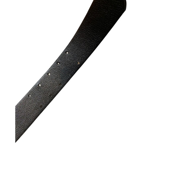 NEW MOSCHINO black and gold leather belt 41” in length - Picture 4 of 4